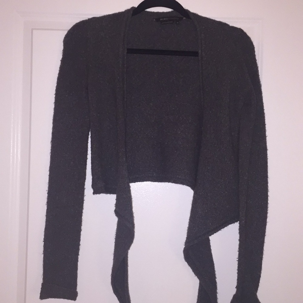 BCBG crop wrap sweater